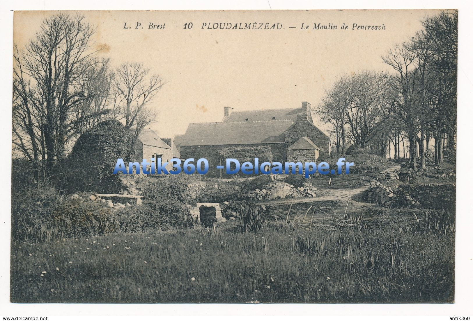 Rare CPA 29 PLOUDALMÉZEAU Le Moulin De Pencreack Ou Pencreach - Ploudalmézeau