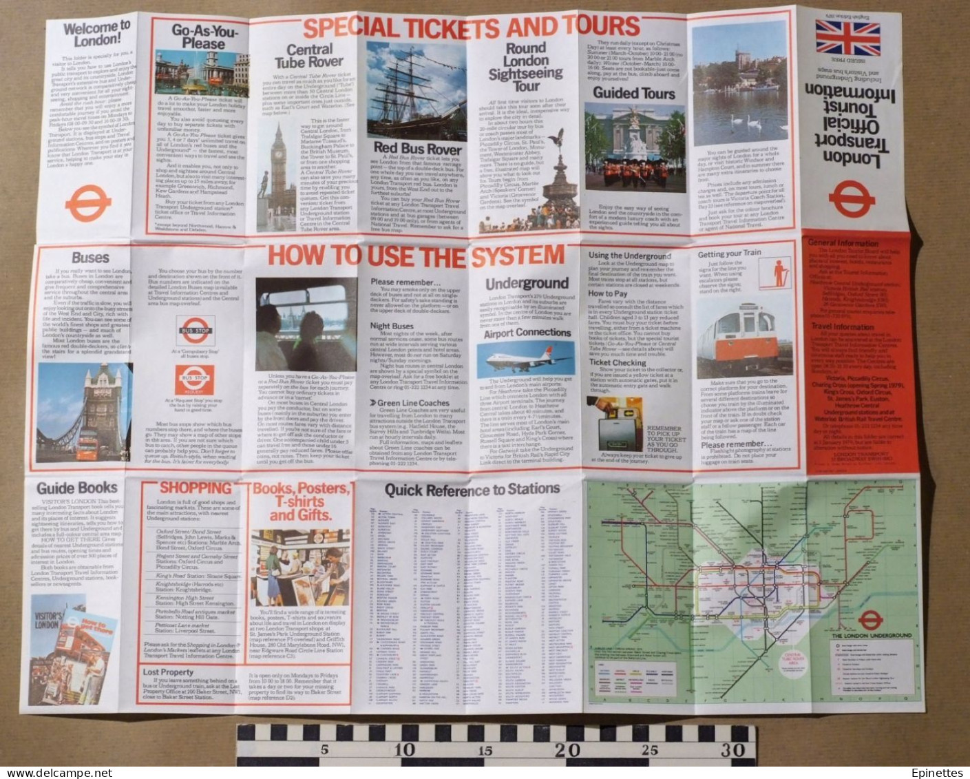 Plan Dépliant, Infos Touristiques Londres 1979 - London Transport Official Tourist Information - Europe