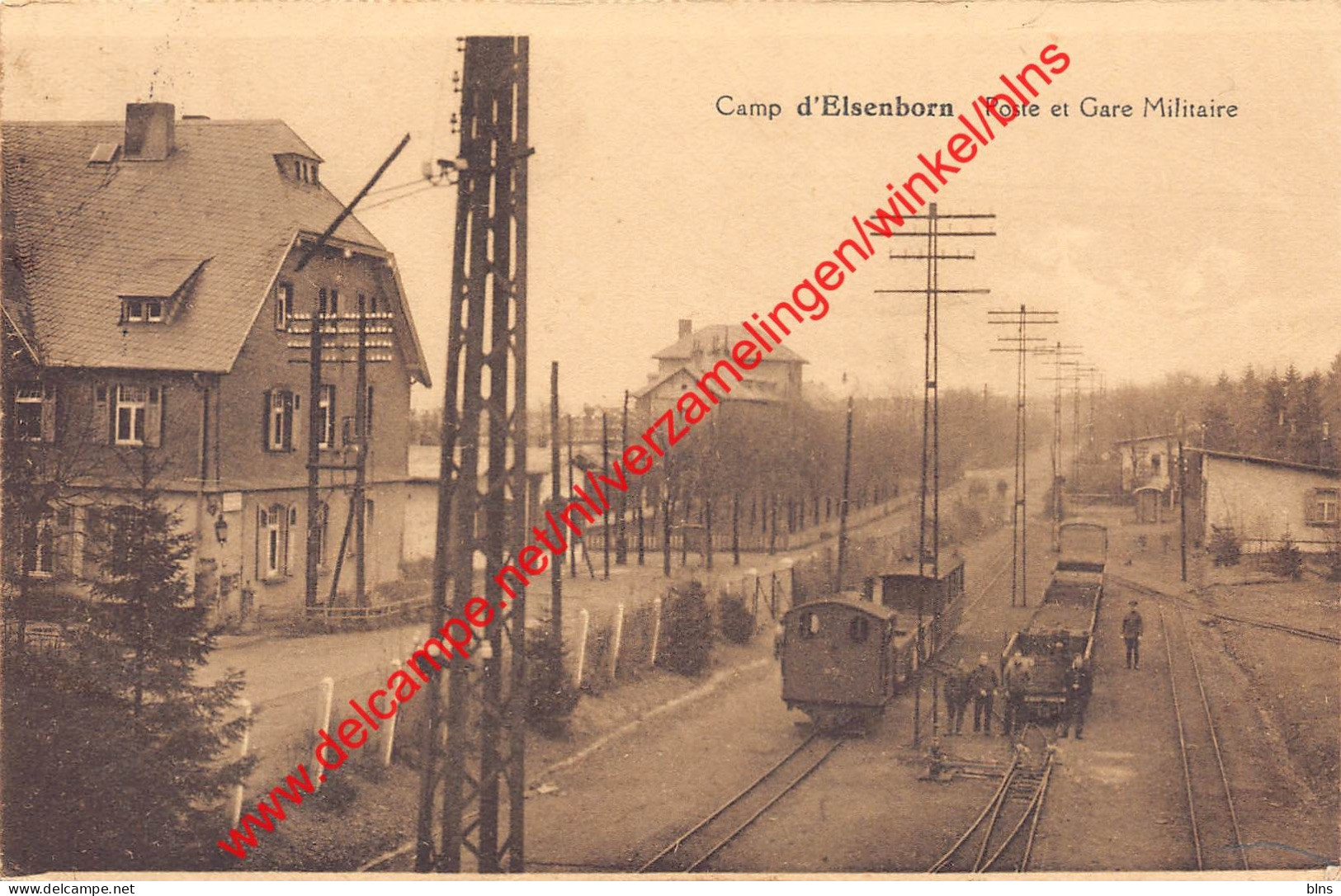 Poste Et Gare Militaire - Elsenborn (Kamp) - Elsenborn (camp)