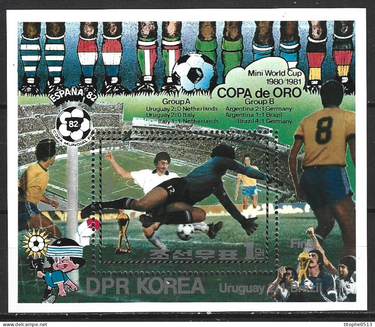 COREE DU NORD. BF De 1981. Mini World Cup. - Sonstige & Ohne Zuordnung