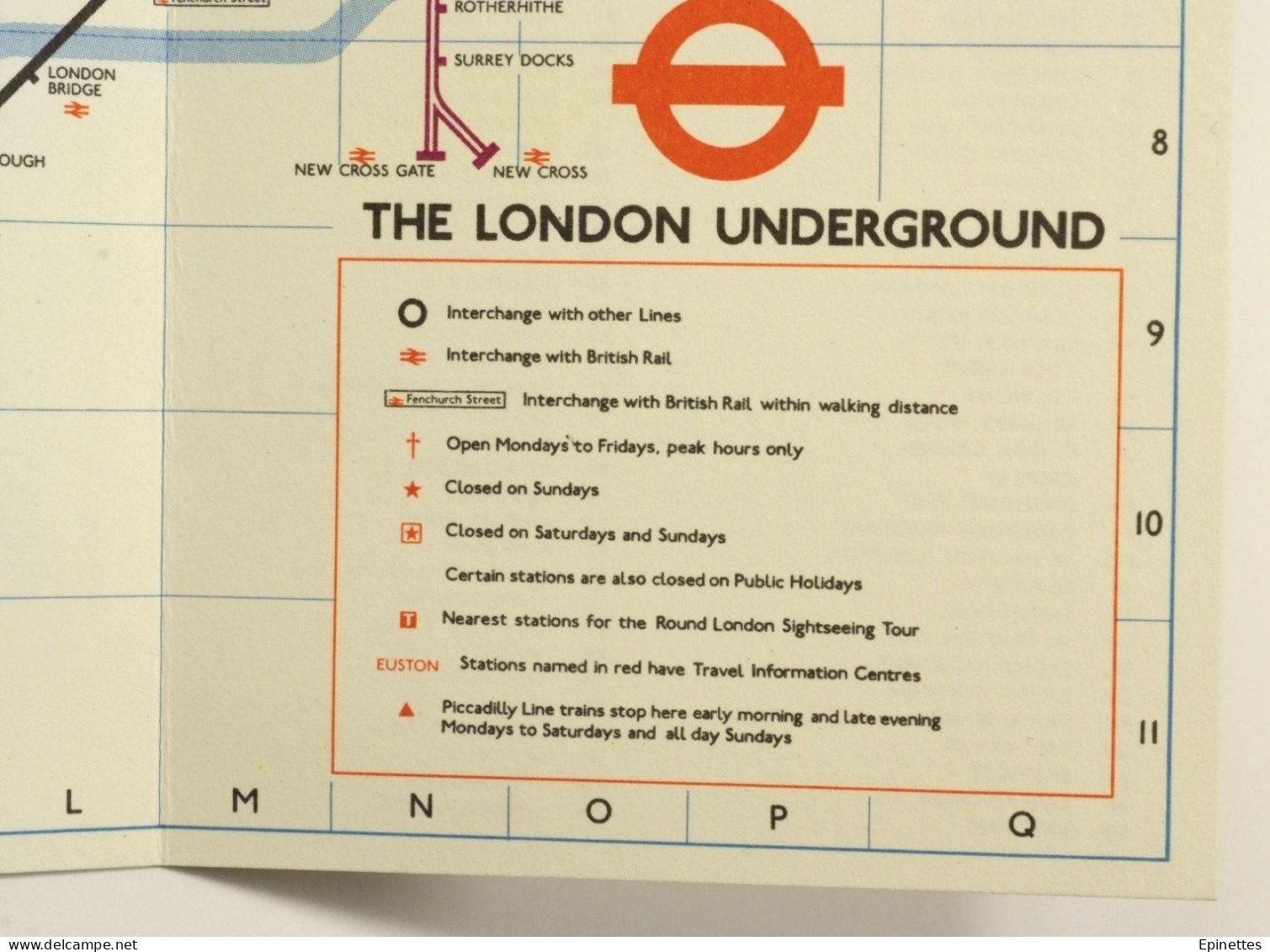 Petit Plan Dépliant, Métro De Londres 1979 - London Tube Diagram Of Lines, Underground, London Transport - Europa