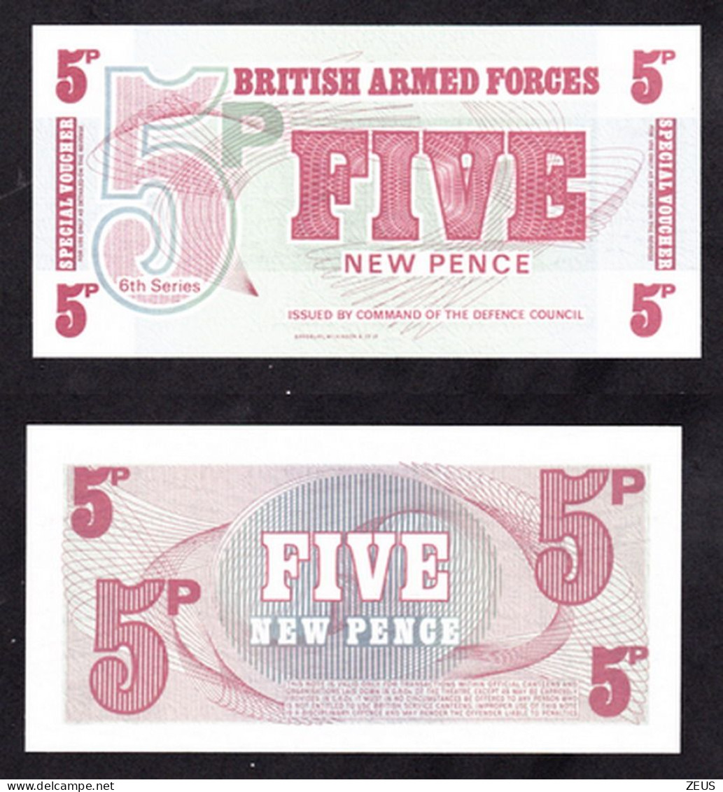 GRAN BRETAGNA 5 PENCE PIK M44 FDS - British Armed Forces & Special Vouchers