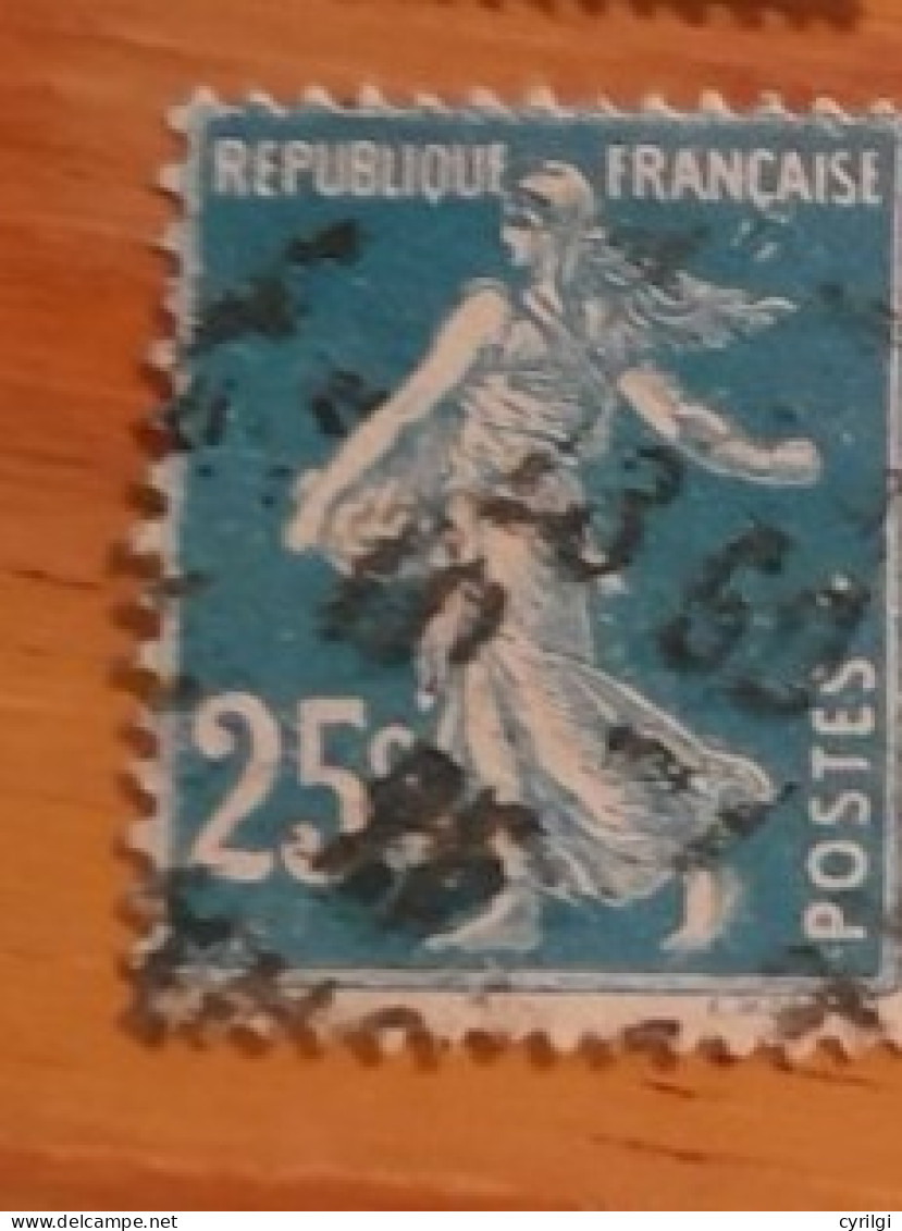 France Yt 140 Point Blanc Au Dessus De Poste Tache Aux Fesses Et Blanc Sous Françaiseob - Used Stamps