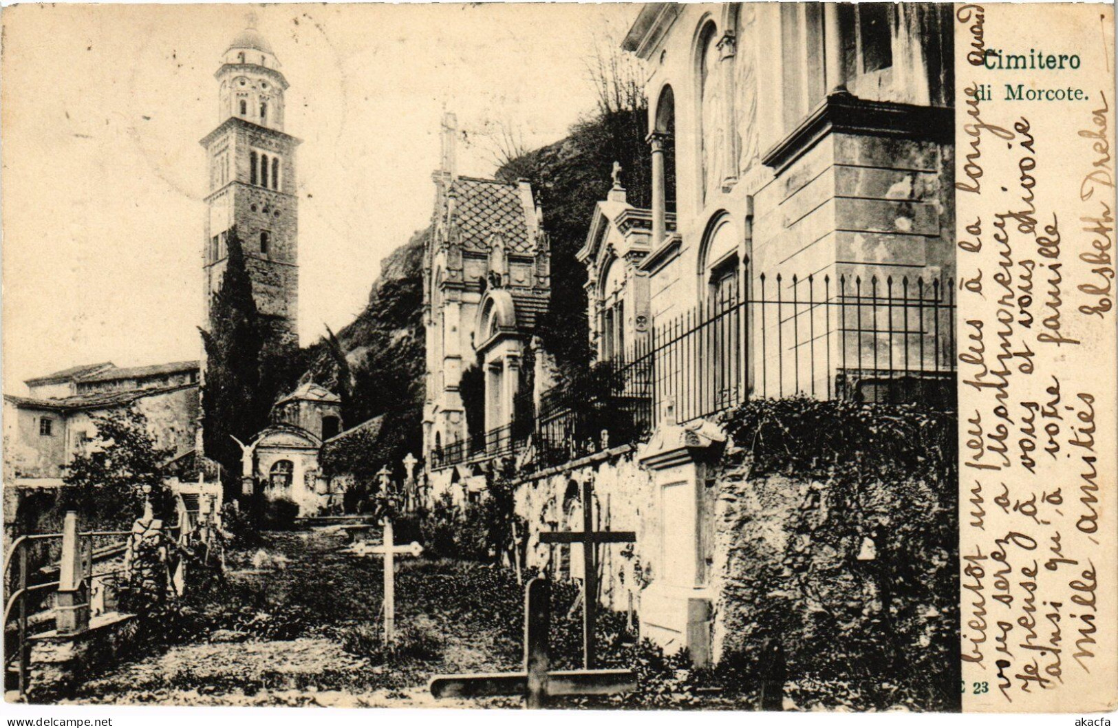 PC SWITZERLAND CIMITERO DI MORCOTE (a45613) - Morcote