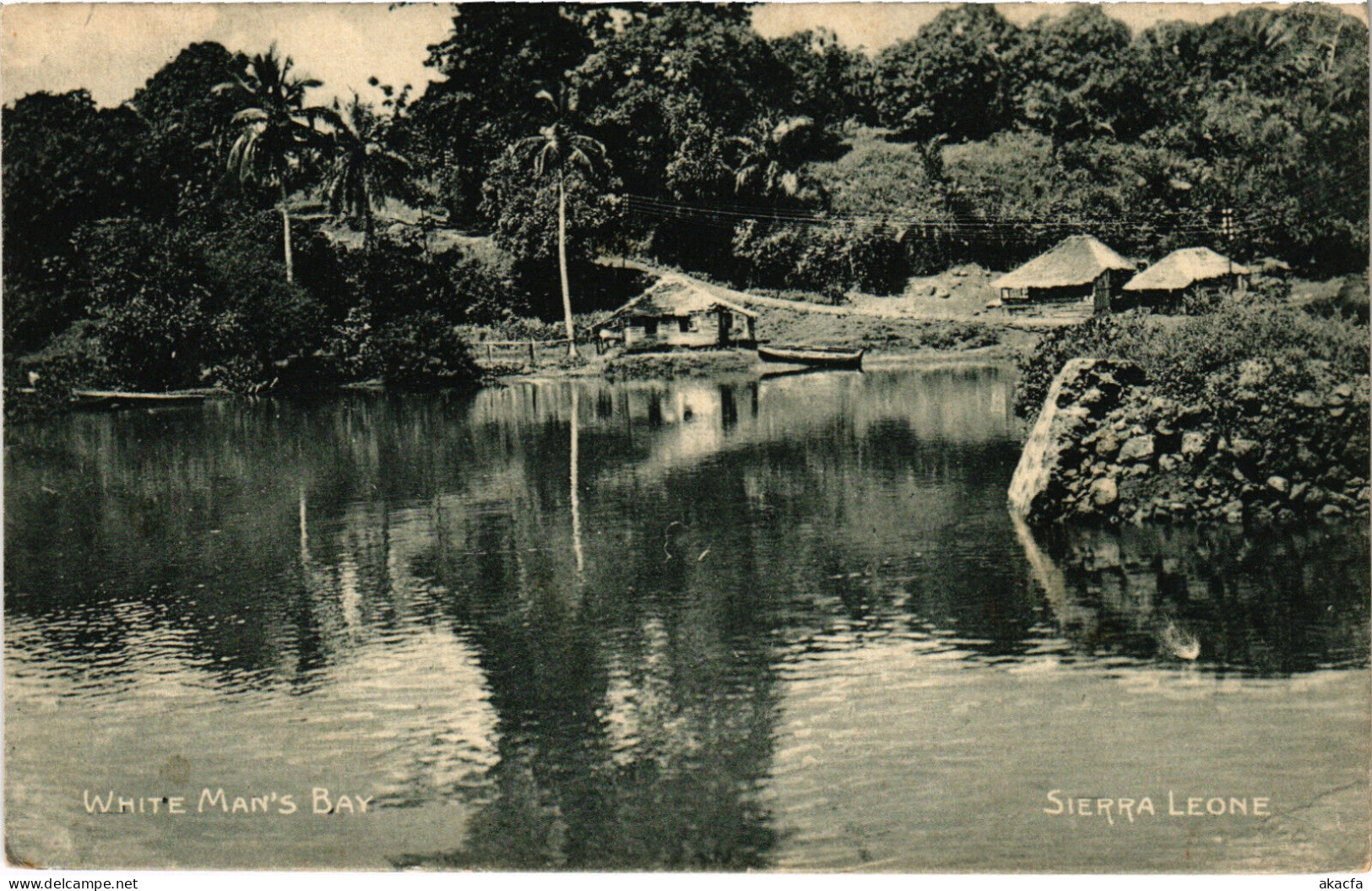 PC SIERRA LEONE, WHITE MAN'S BAY, Vintage Postcard (b49927) - Sierra Leone