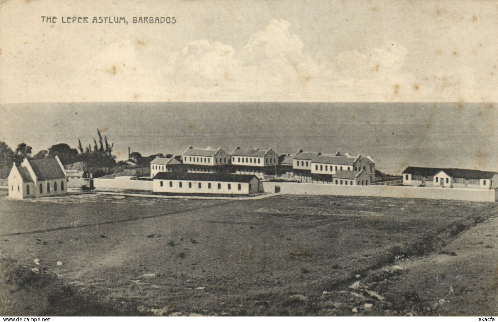 PC BARBADOS, THE LEPER ASYLUM, Vintage Postcard (b50049) - Barbades