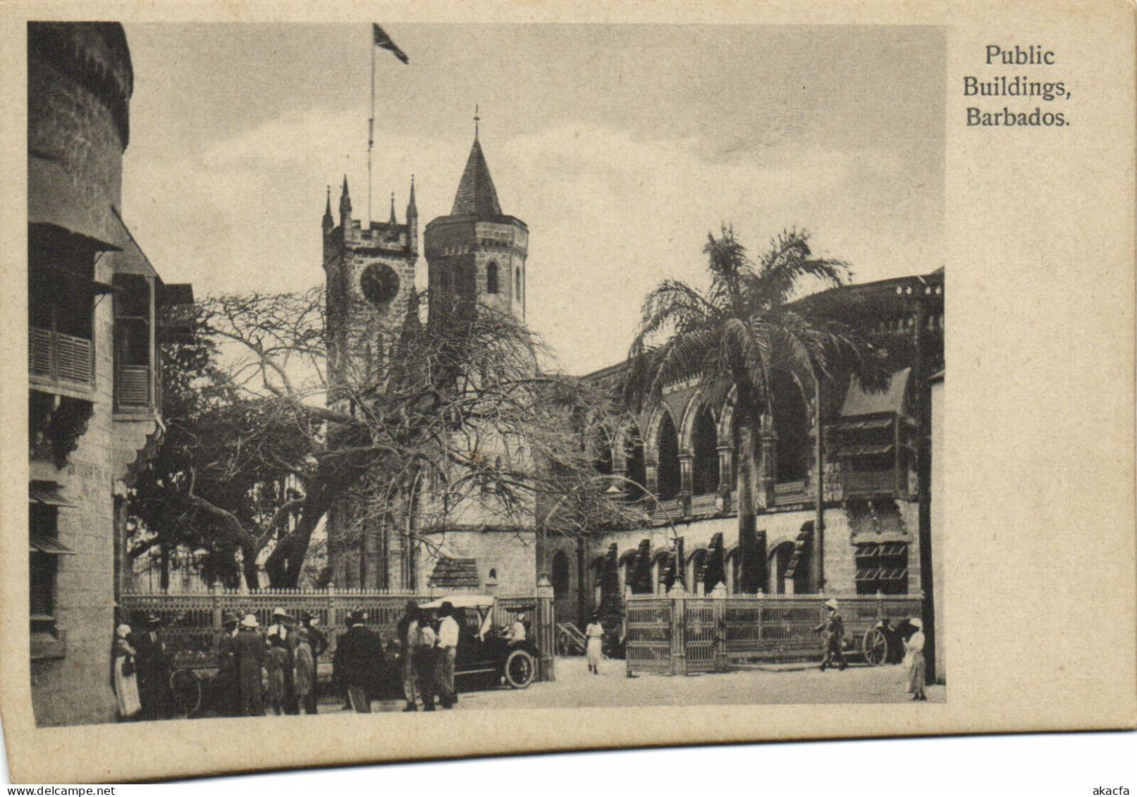 PC BARBADOS, PUBLIC BUILDINGS, Vintage Postcard (b50051) - Barbades