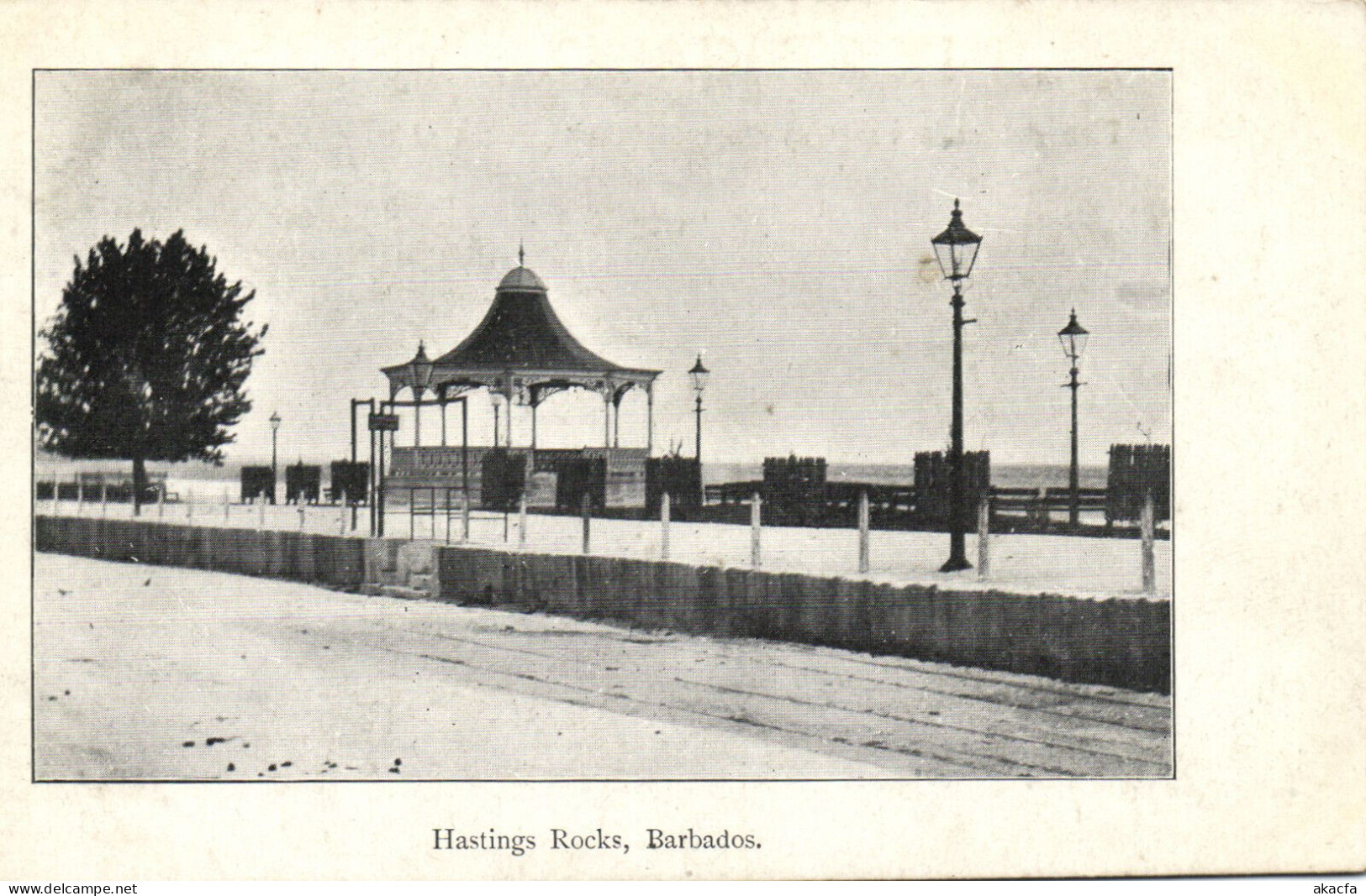 PC BARBADOS, HASTINGS ROCKS, Vintage Postcard (b50059) - Barbades