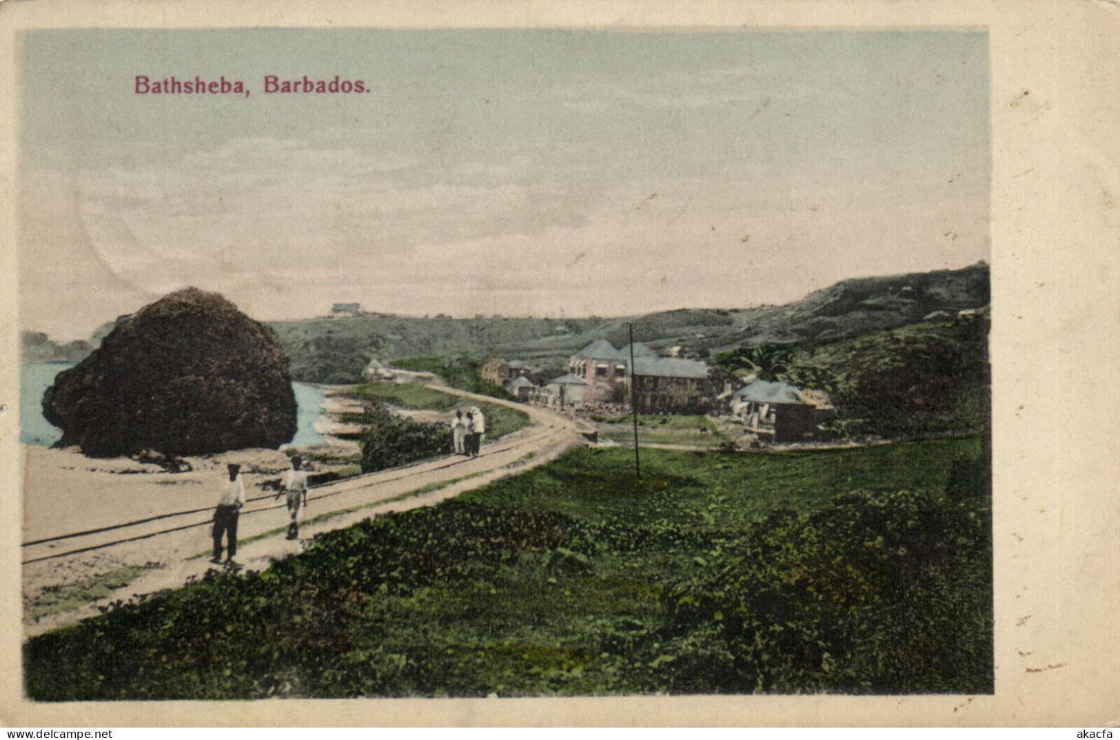 PC BARBADOS, BATHSHEBA COASTAL SCENE, Vintage Postcard (b50072) - Barbades