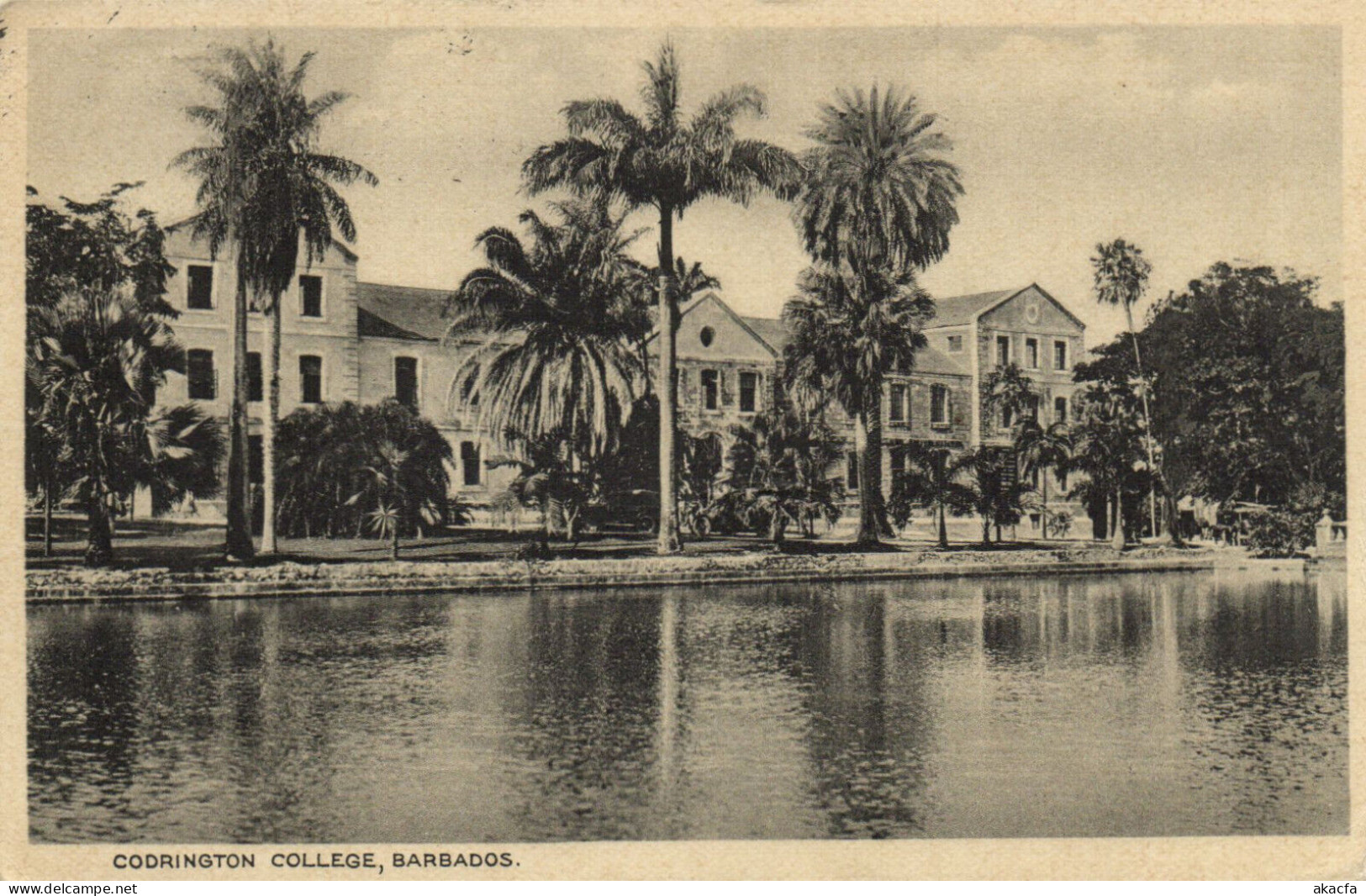 PC BARBADOS, CODRINGTON COLLEGE, BARBADOS, Vintage Postcard (b50073) - Barbados