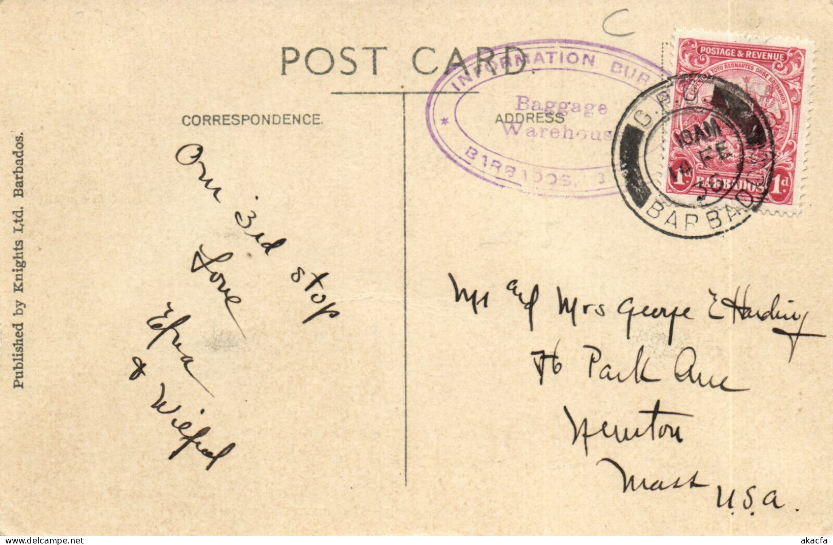 PC BARBADOS, CODRINGTON COLLEGE, BARBADOS, Vintage Postcard (b50073) - Barbades