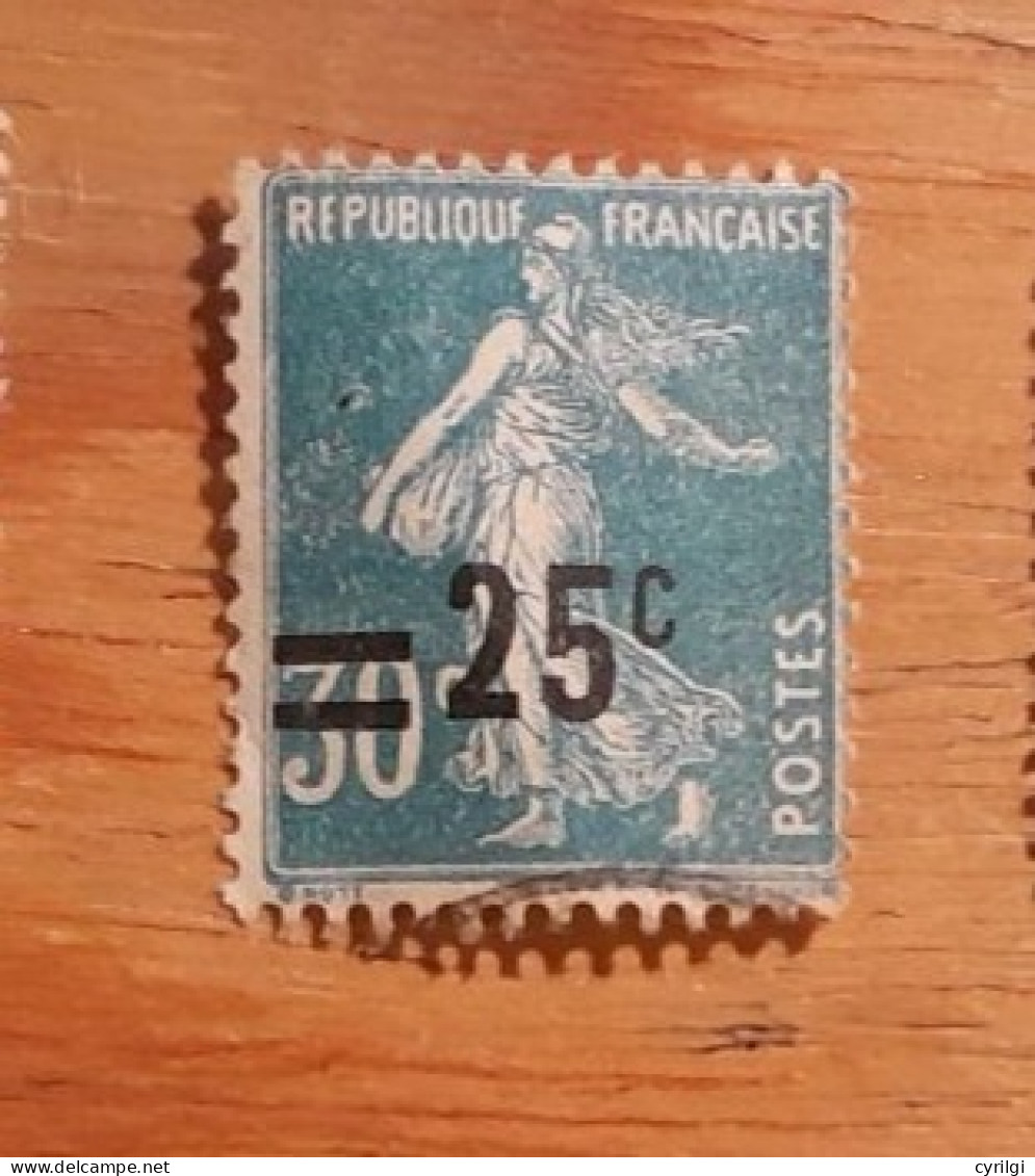 France Yt 217 Surcharge Deplacée Ob - Used Stamps