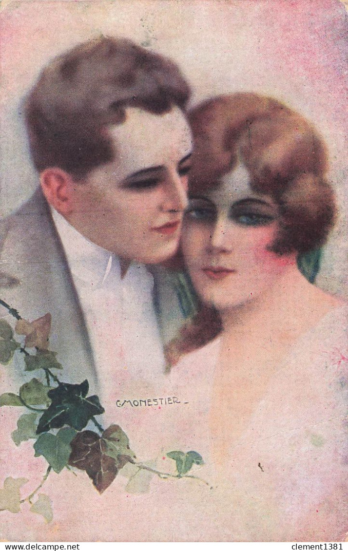 Illustrateur Illustration C Monestier Couple Romantique Serie 878 - Monestier, C.