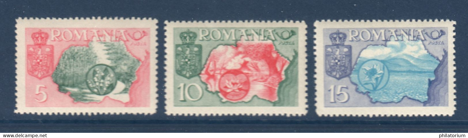 Roumanie, 1947, Gouvernement En Exil à Berne, **, - Emisiones Locales