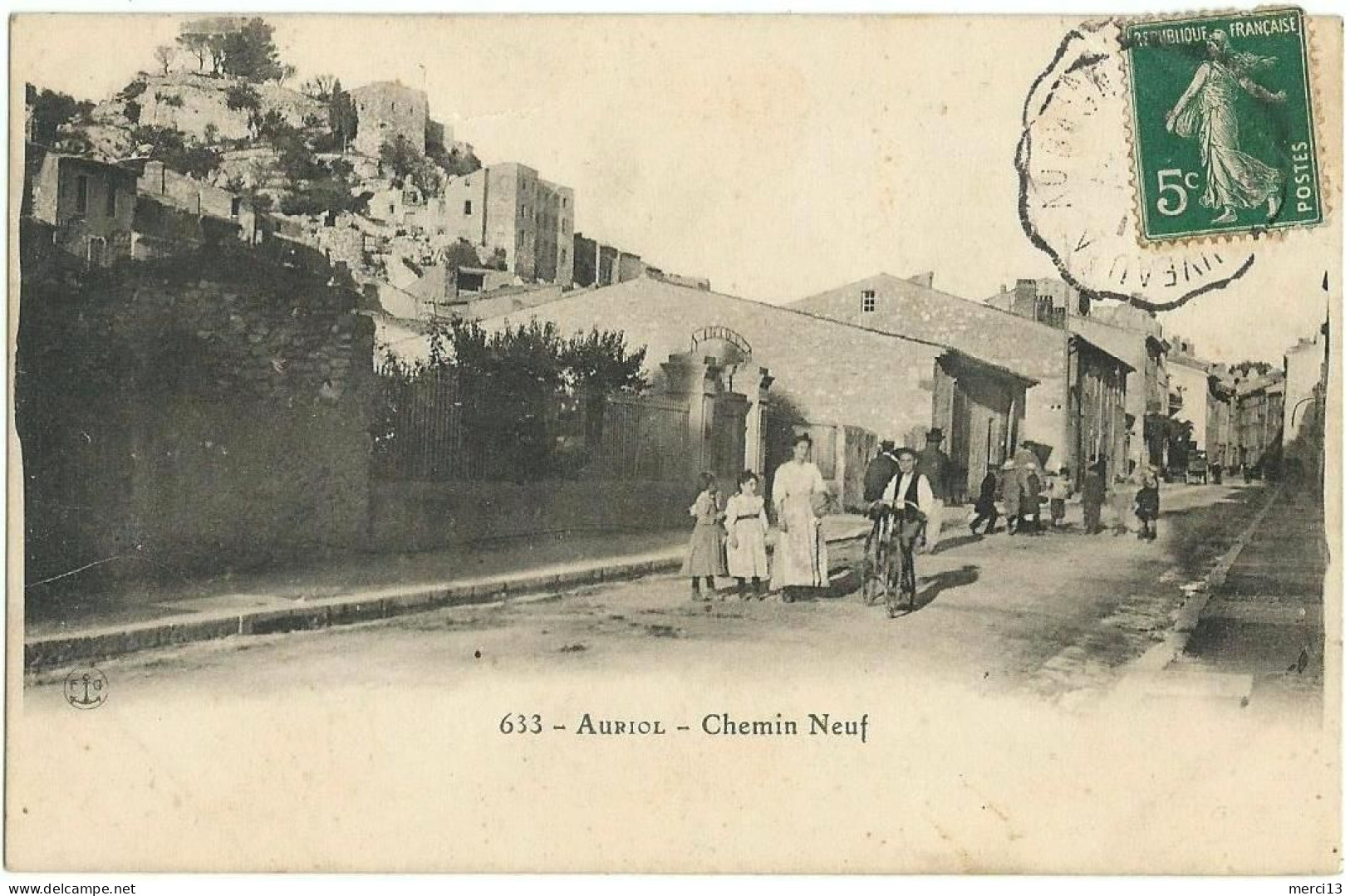 AURIOL (13) – Chemin Neuf. Editeur FG, N° 633. - Auriol
