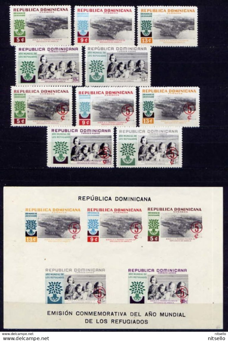 HB MUNDIAL  ///  (C065) REPUBLICA DOMINICANA  //  YVERT Nº: 712/9 + Block 24 B (*) No Gum - Dominican Republic