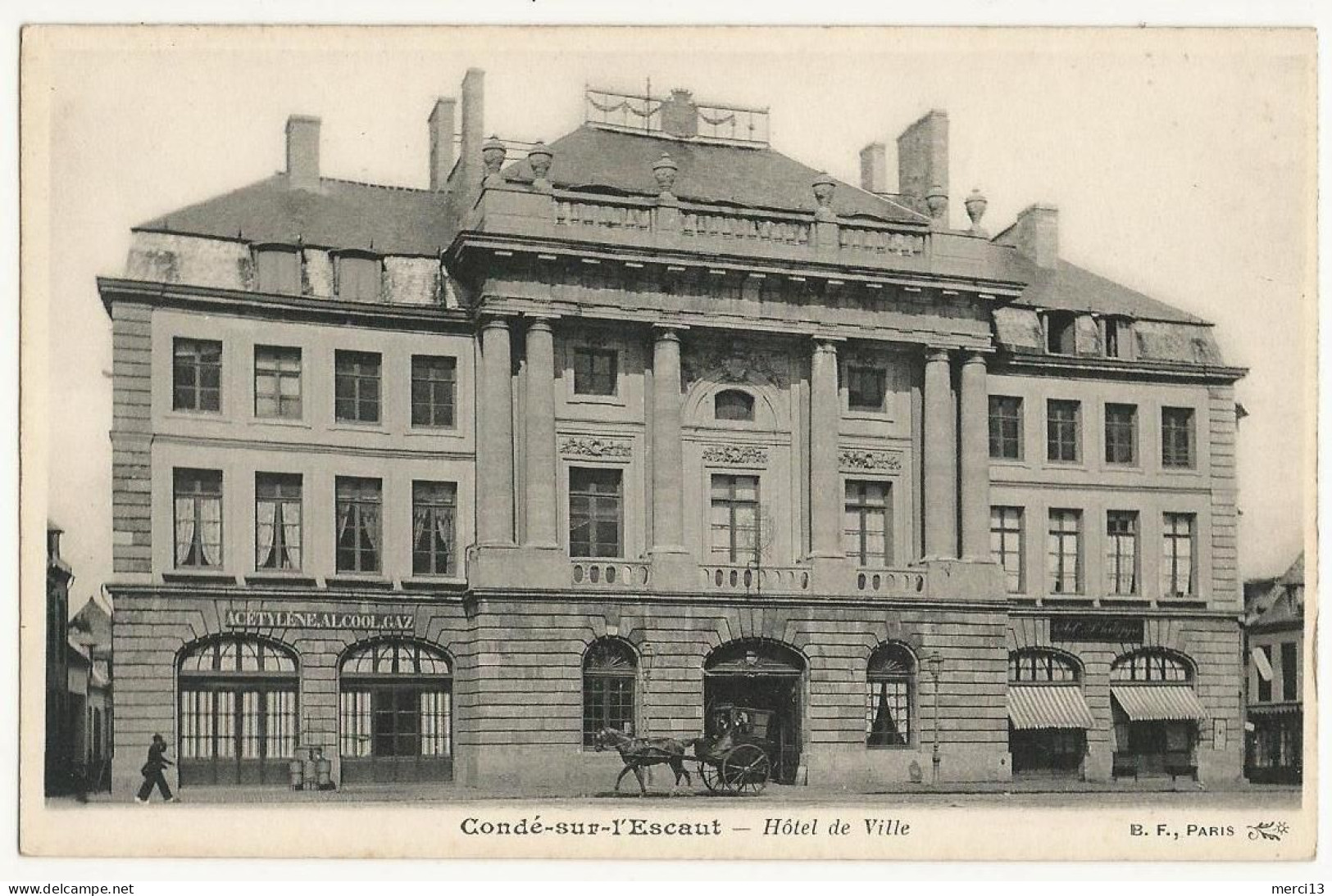 CONDE-SUR-l’ESCAUT (59) – Hôtel De Ville. Editeur B.F., Paris. - Conde Sur Escaut