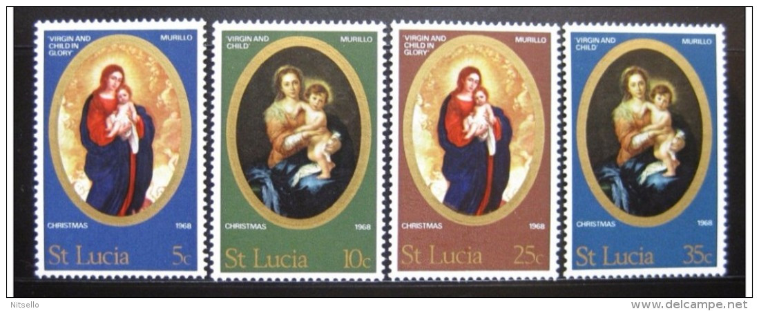 LOTE 1993  ///  STA LUCIA  CHRISTMAS 1968 Mi. 229/32 - Yv. 235/3885** MNH - St.Lucia (1979-...)
