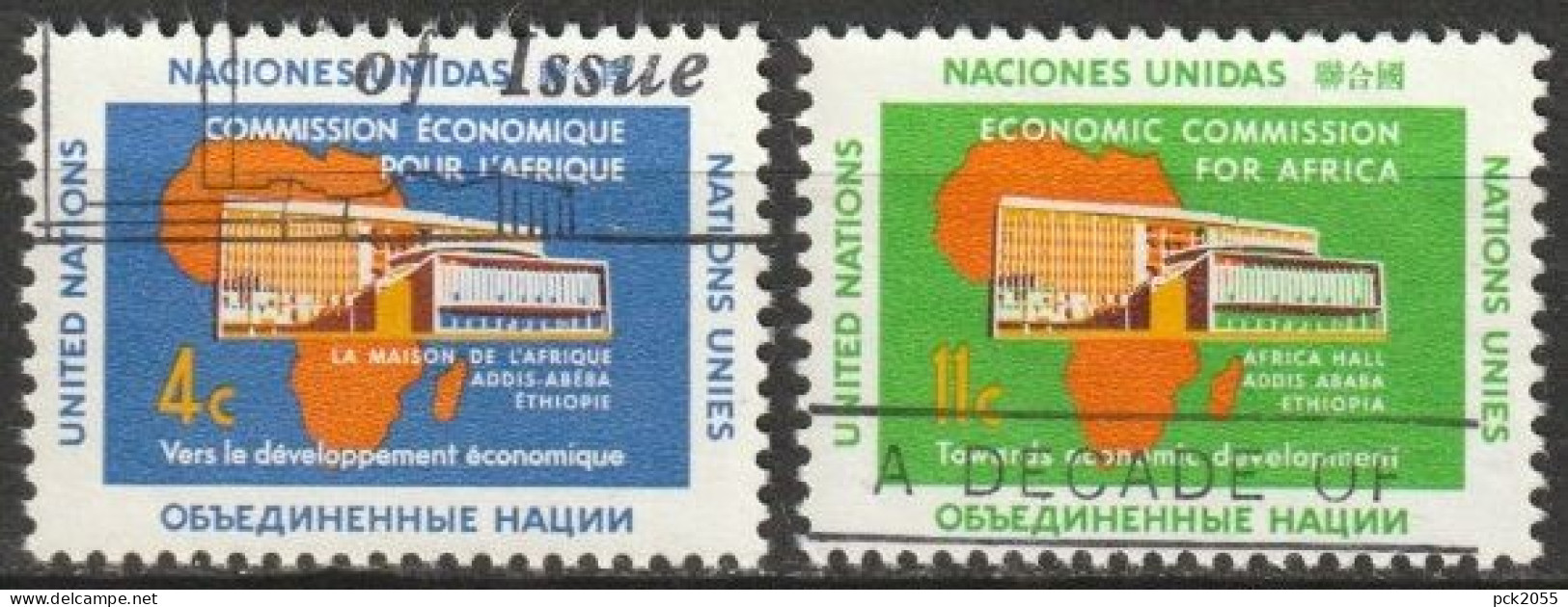 UNO New York 1961 Mi-Nr.109 - 110 O Gestempelt ECLA ( 4528) Günstiger Versand - Used Stamps