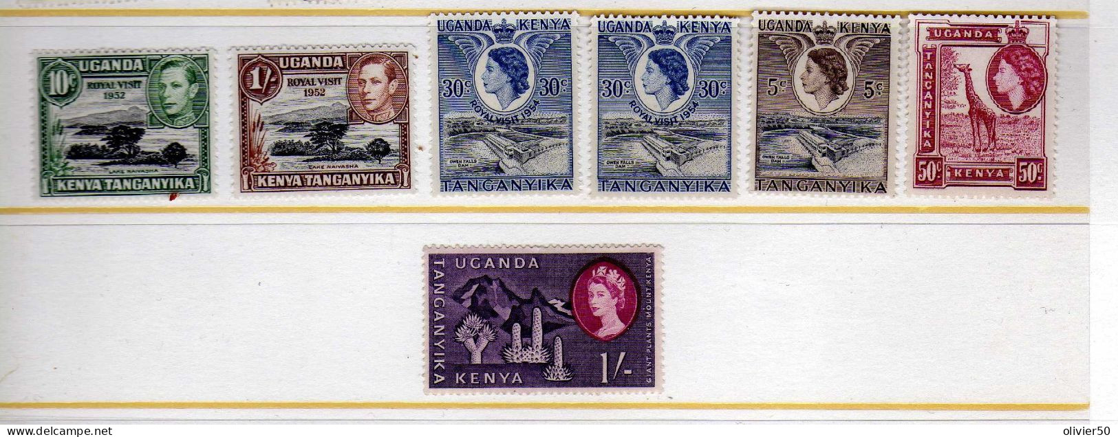 KUT (1938-60) -  George VI - Elizabeth II - Neufs*/** - Kenya, Uganda & Tanganyika