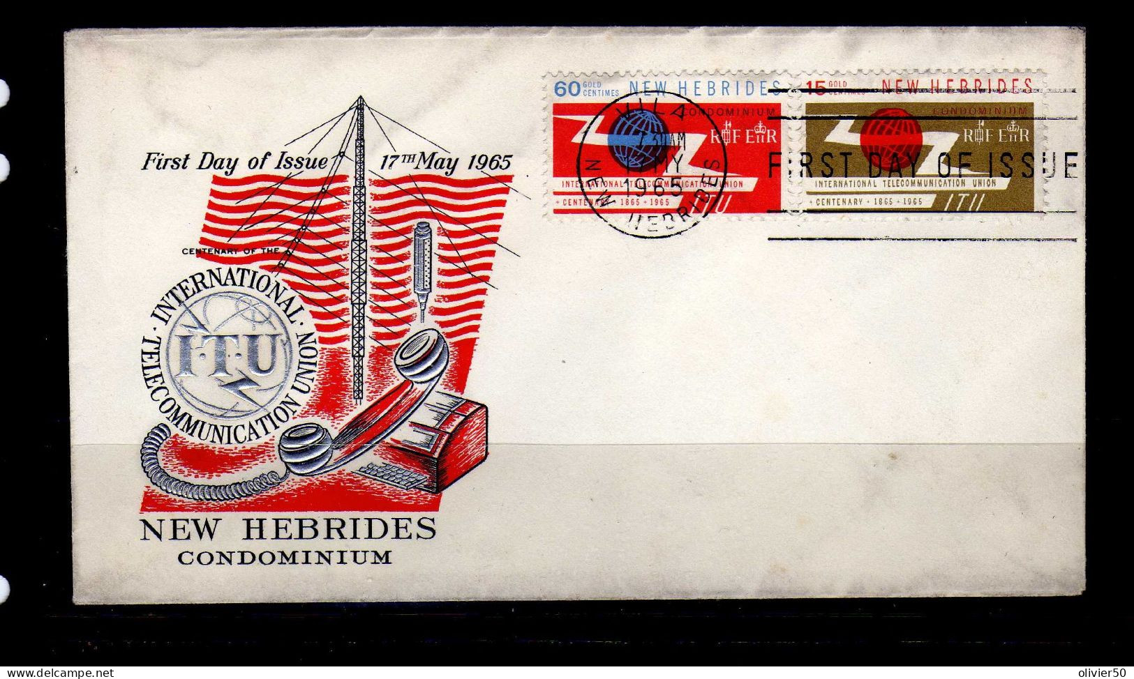 Nouvelles-Hebrides - 1965 - FDC - Centenaire De L'IUT - - Storia Postale