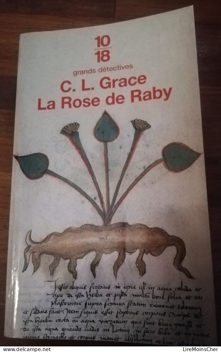 C.L. GRACE LA ROSE DE RABY 10/18 GRANDS DETECTIVES ROMAN POLICIER HISTORIQUE MOYEN AGE ANGLETERRE XVe SIECLE - 10/18 - Grands Détectives