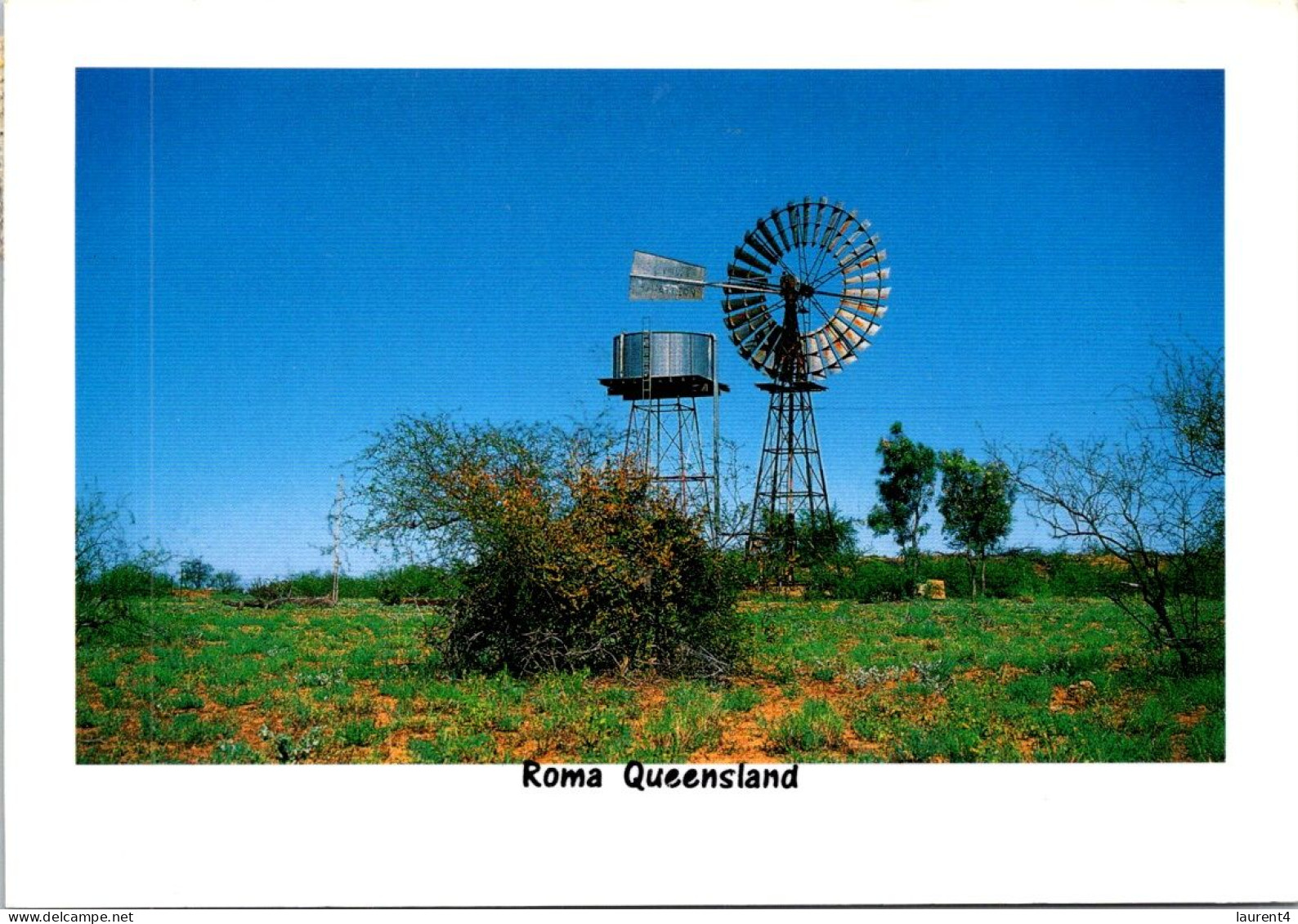 29-10-2023 (5 U 34) Australia - QLD - Roma (posted With Aircraft Stamp) Windmill - Sonstige & Ohne Zuordnung