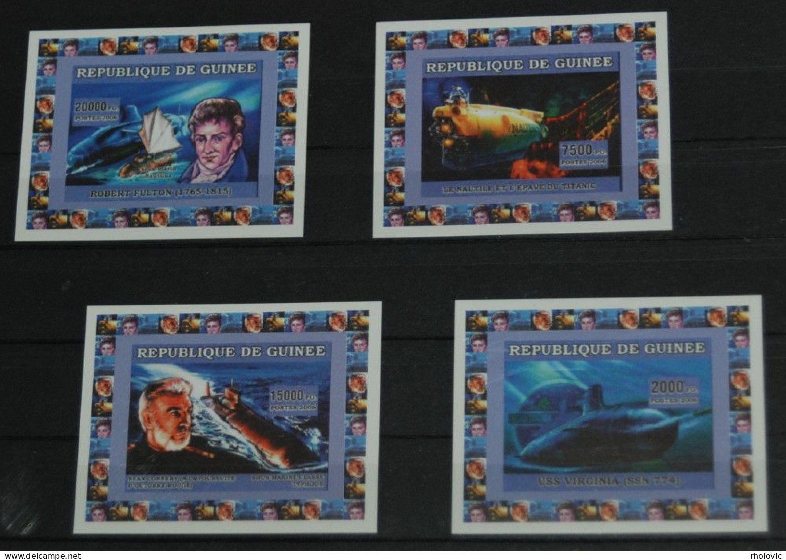 GUINEA 2006, Submarines, Transport, Imperf, MNH** - U-Boote