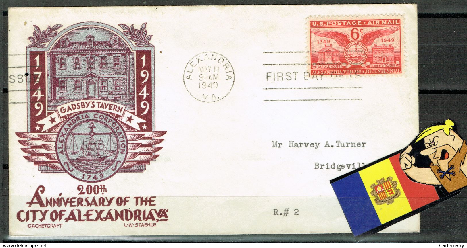 USA COVER 1949 FDC  REF-  3 - Collections, Lots & Séries