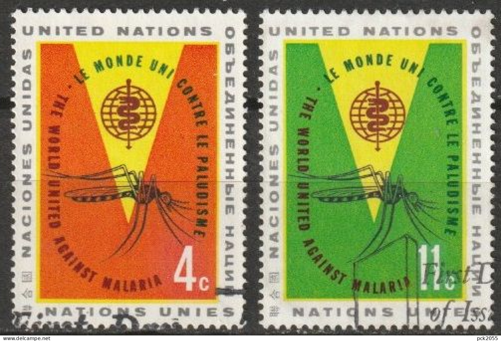 UNO New York 1962 Mi-Nr.116 - 117 O Gestempelt Kampf Gegen Malaria ( 4553) Günstiger Versand - Usados