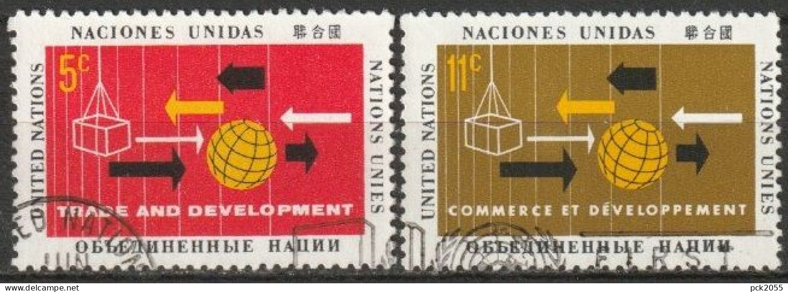 UNO New York 1964 Mi-Nr.140 - 141 O Gestempelt UNCTAD ( 4589) Günstiger Versand - Oblitérés