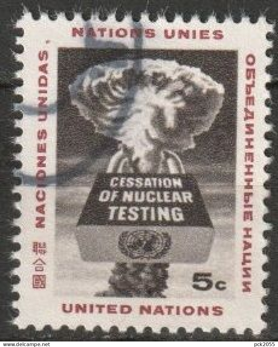 UNO New York 1964 Mi-Nr.144 O Gestempelt Verbot Von Kernwaffenversuchen Im All ( 4593/2) Günstiger Versand - Usati