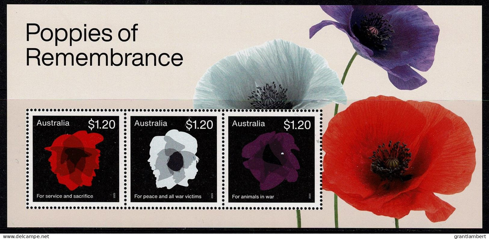 Australia 2023 Poppies Of Remembrance  Minisheet MNH - Ungebraucht