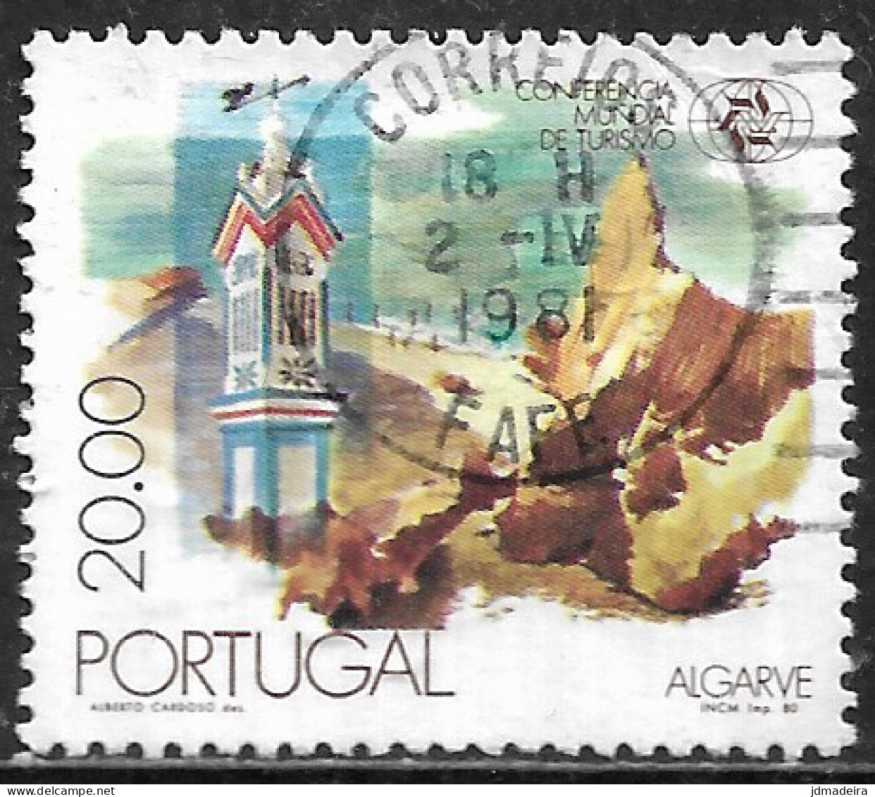 Portugal – 1980 Tourism 20.00 Used Stamp - Gebraucht