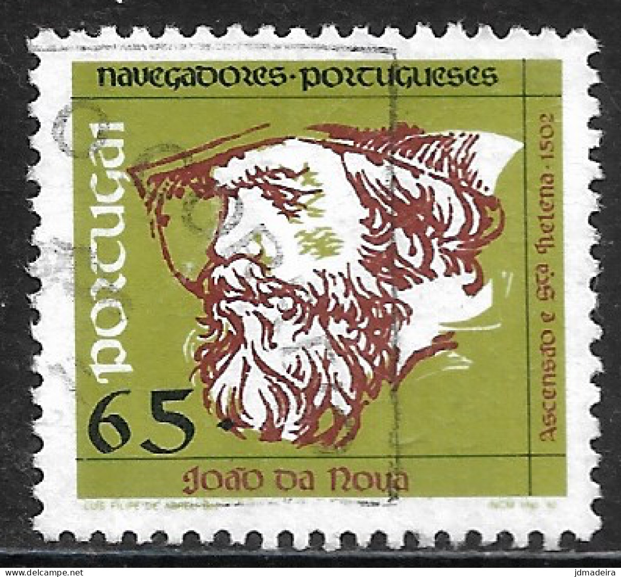Portugal – 1992 Portuguese Navigators 65. Used Stamp - Usado