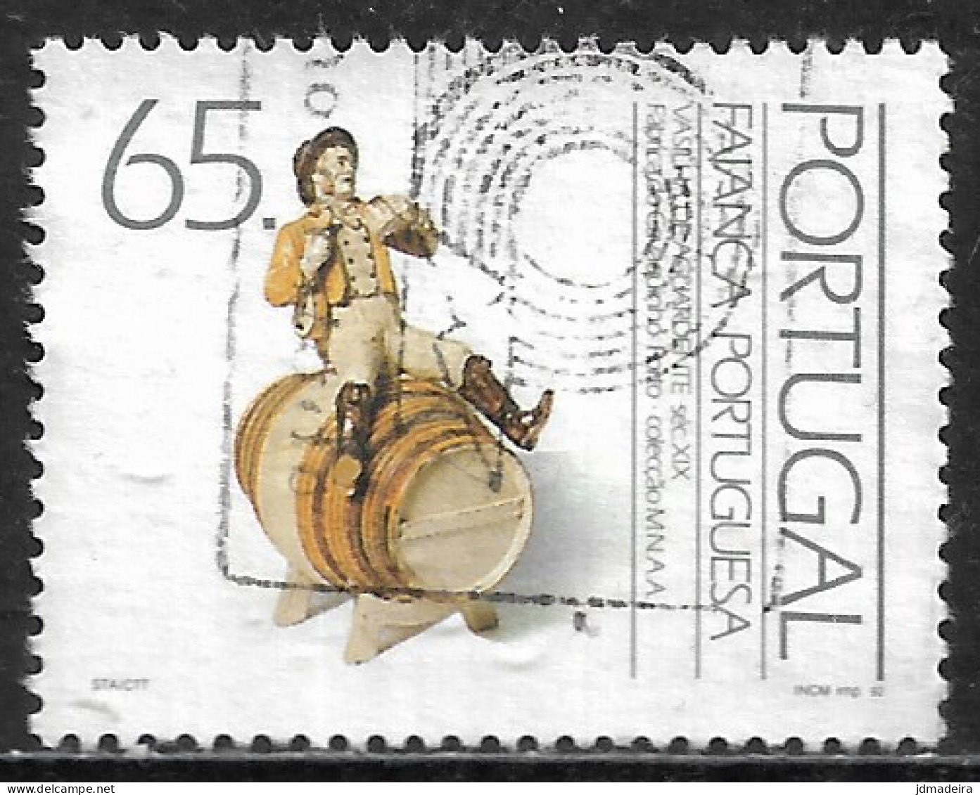 Portugal – 1992 Faience 65. Used Stamp - Gebruikt