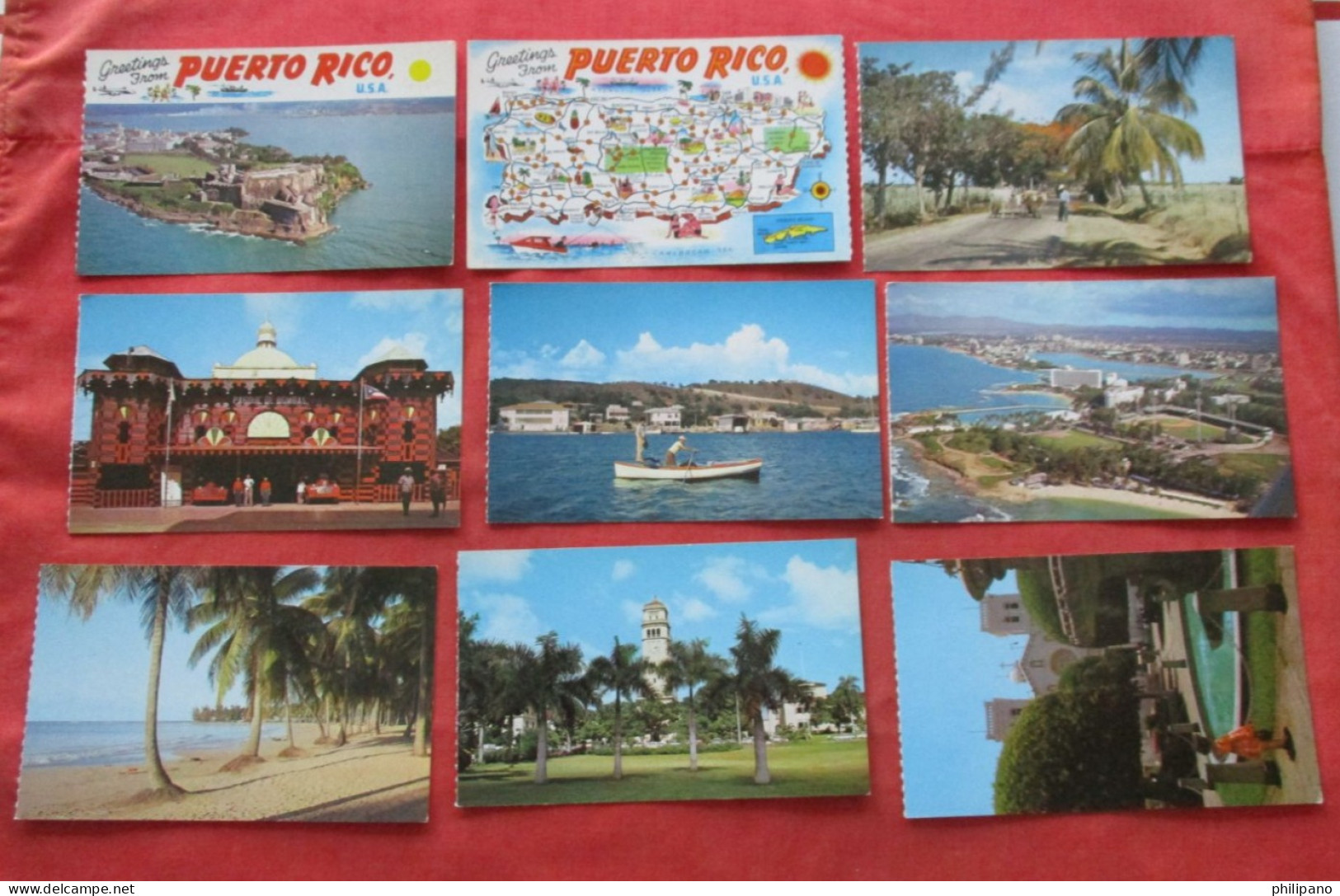 Lot Pf 9 Cards   Puerto Rico  Ref 6234 - Puerto Rico