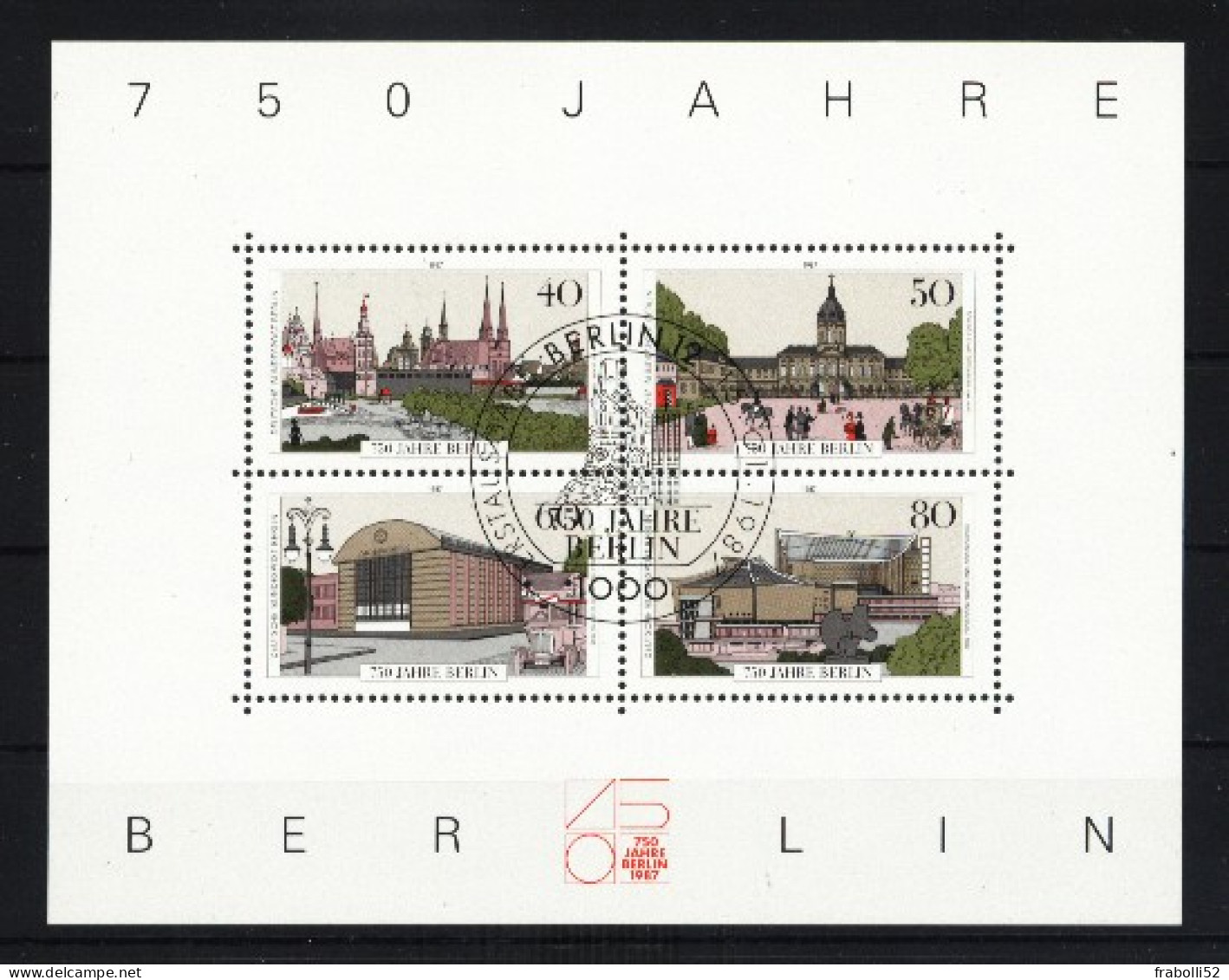 Berlino Usati Di Qualità: BF N. 8 - Blocks & Kleinbögen