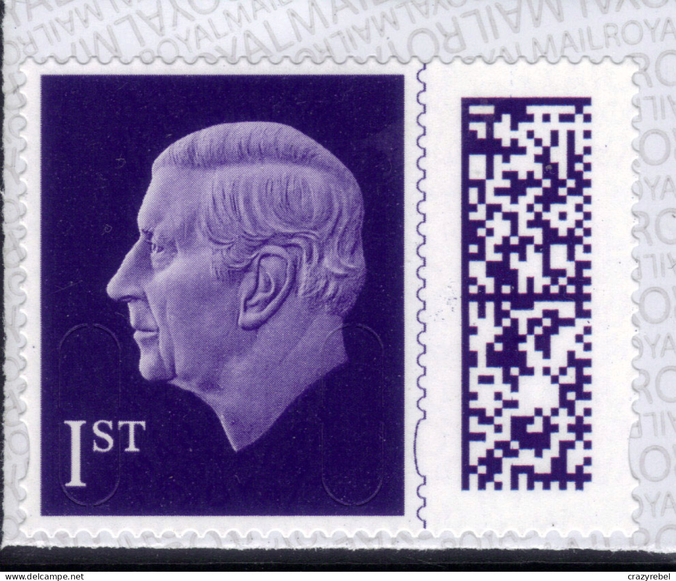 GB 2023 KC 3rd 1st Purple Barcode Machin MEIL Umm SG V5015 ( L197 ) - Neufs