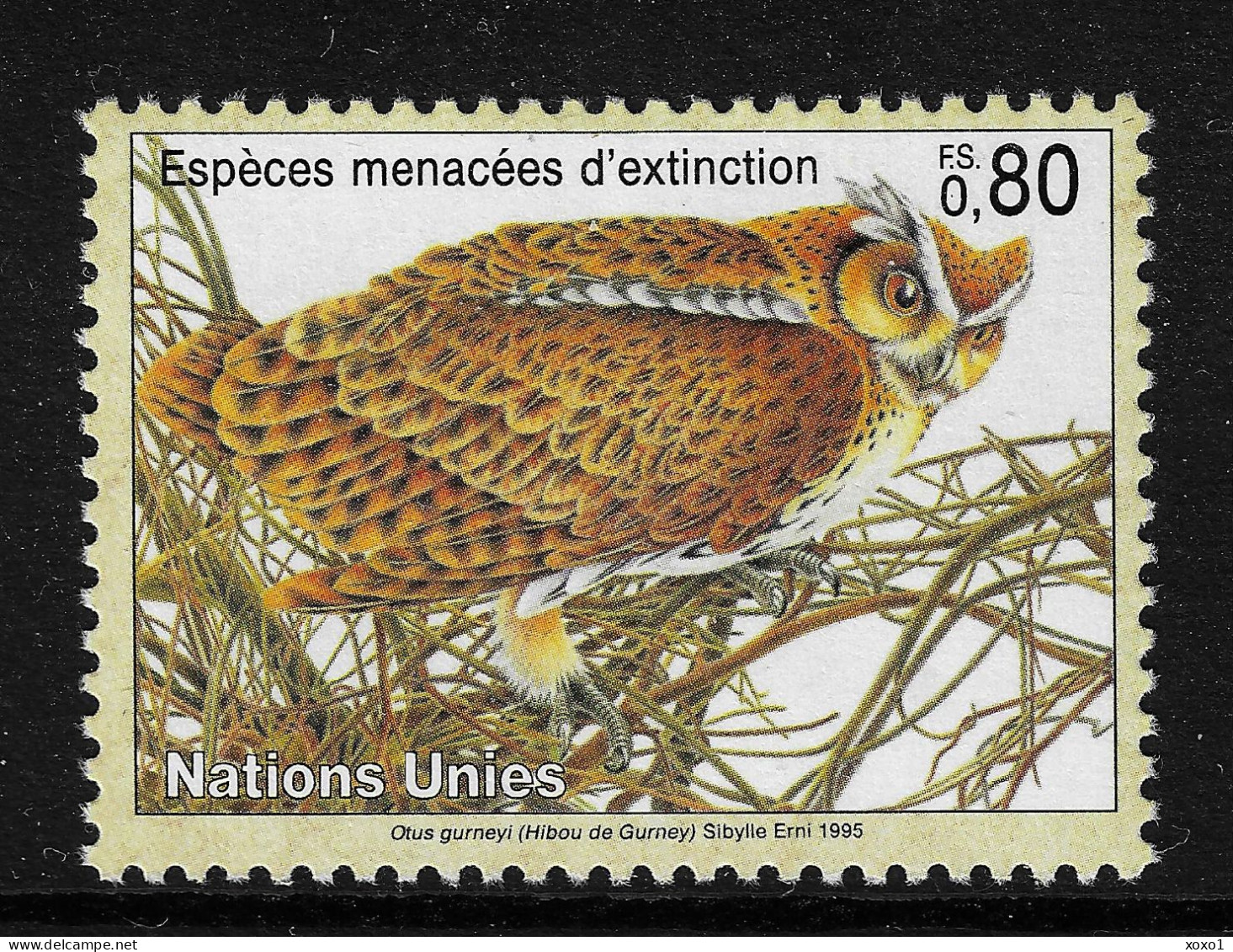 United Nations 1995 MiNr. 264 Geneva - III BIRDS The Giant Scops Owl (Otus Gurneyi) 1v MNH** 1.00 € - Hiboux & Chouettes