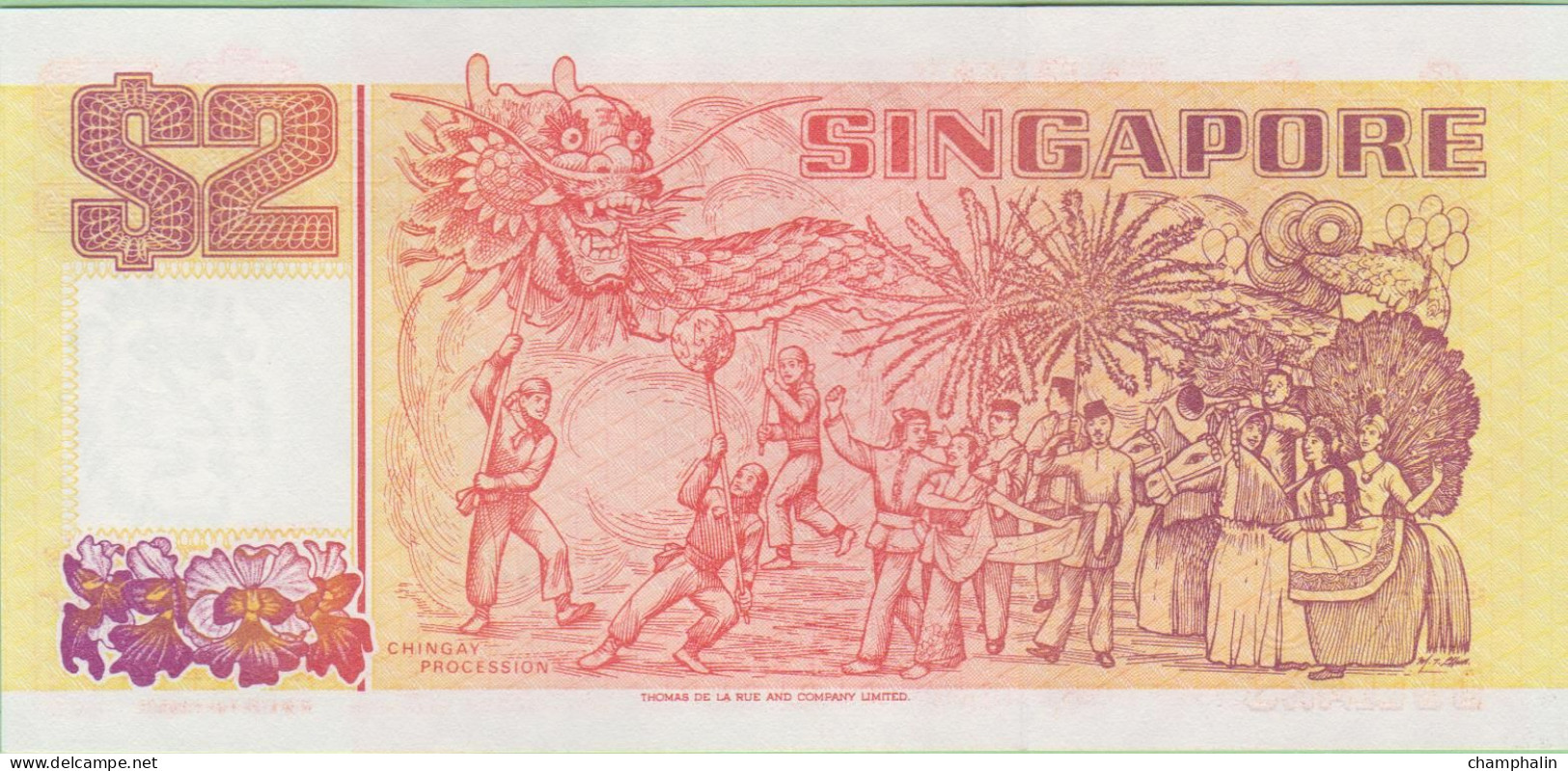 Singapour - Billet De 2 Dollars - Non Daté (1990) - P27 - Neuf - Singapore