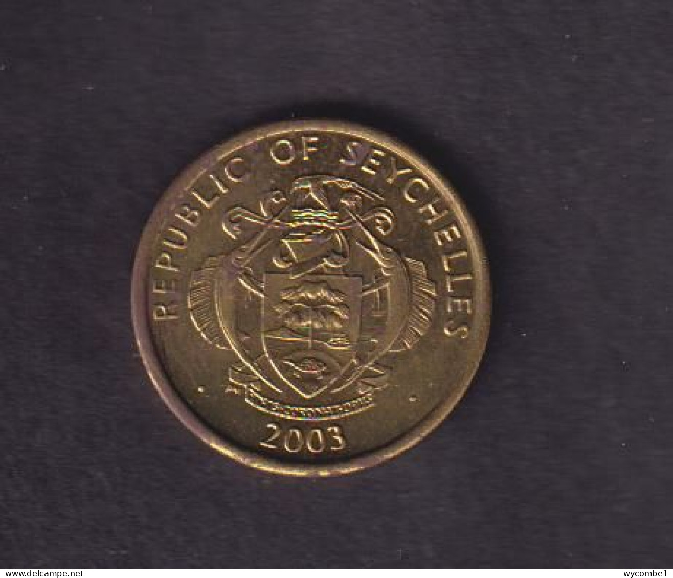 SEYCHELLES - 2003 10 Cents/Fish UNC (Tarnish Marks) - Seychellen