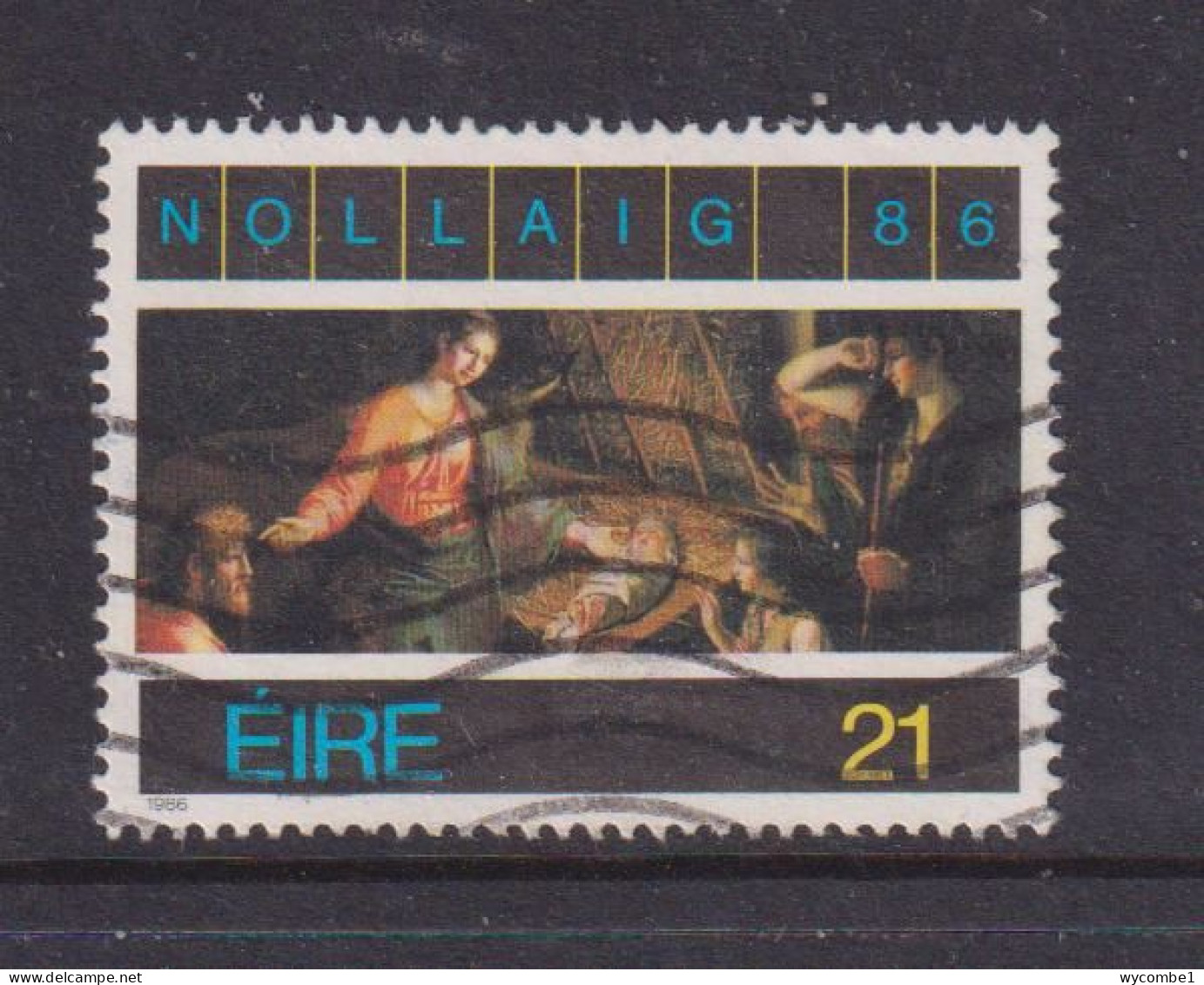 IRELAND  -  1986  Christmas  21p  Used As Scan - Used Stamps