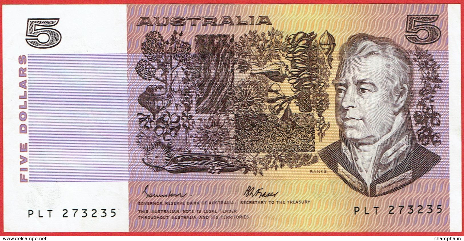 Australie - Billet De 5 Dollar - Banks & Caroline Chisholm - Non Daté (1985) - P44e - 1974-94 Australia Reserve Bank (Banknoten Aus Papier)