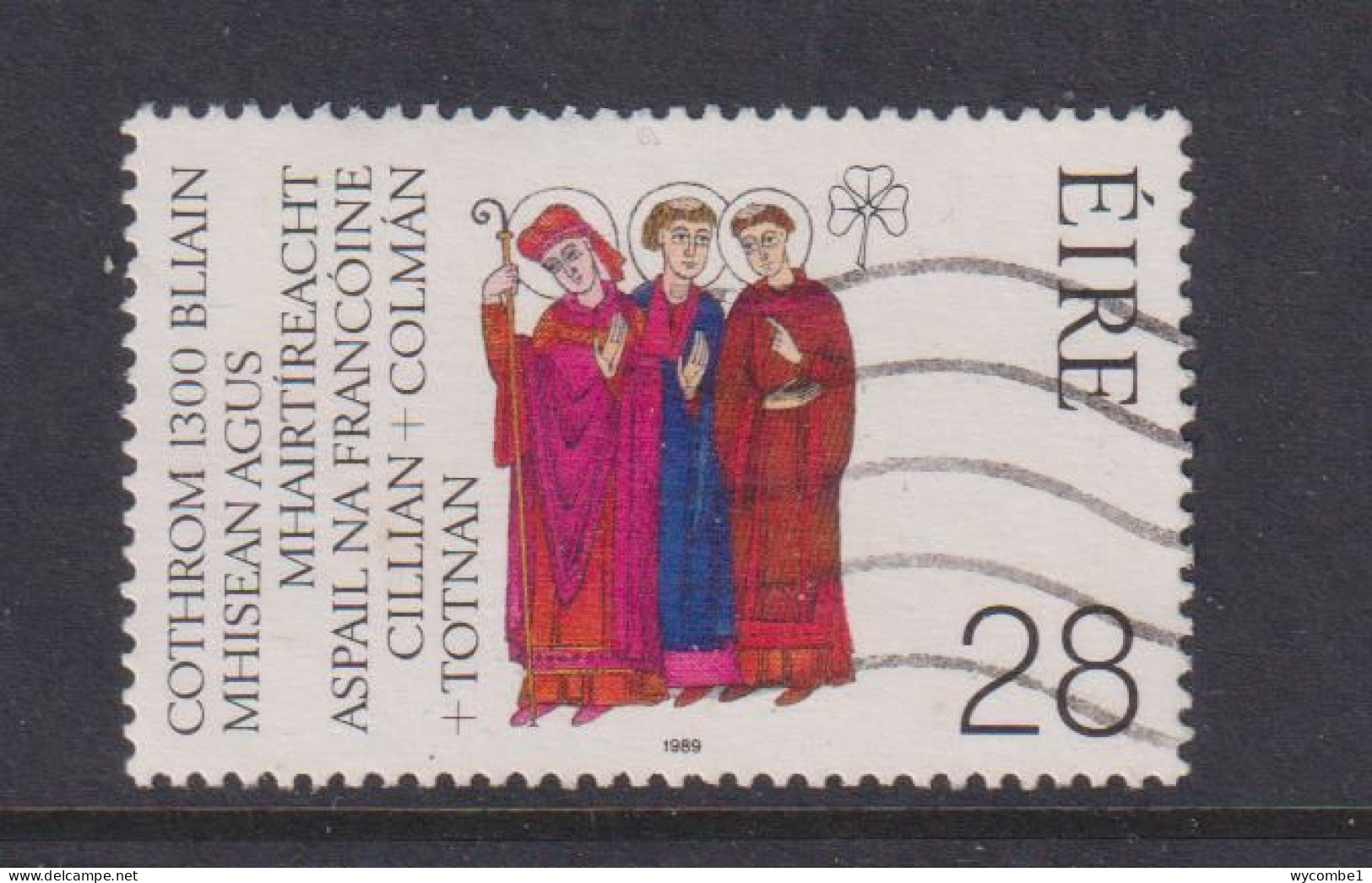 IRELAND - 1989  Saints  28p Used As Scan - Used Stamps