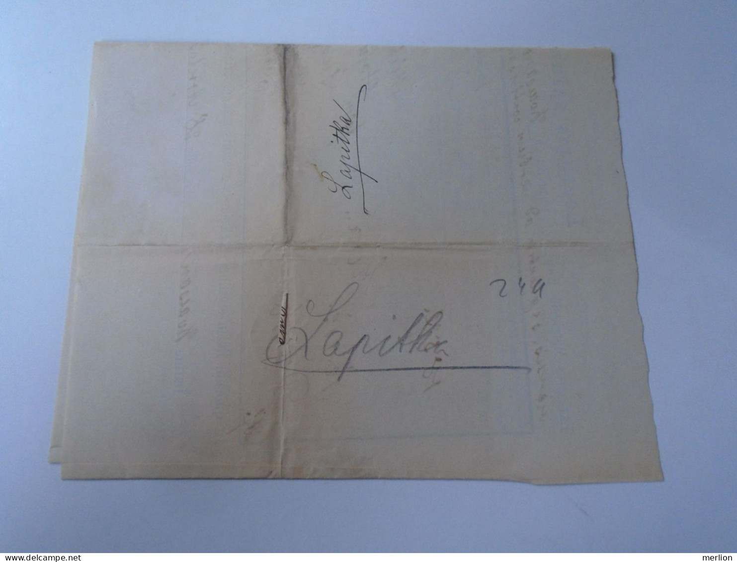 ZA466.7  Old Document  - Slovakia  Kvacsan Kvačany Zilina - 1875 Eva Hajurka -Lapitka - Birth & Baptism
