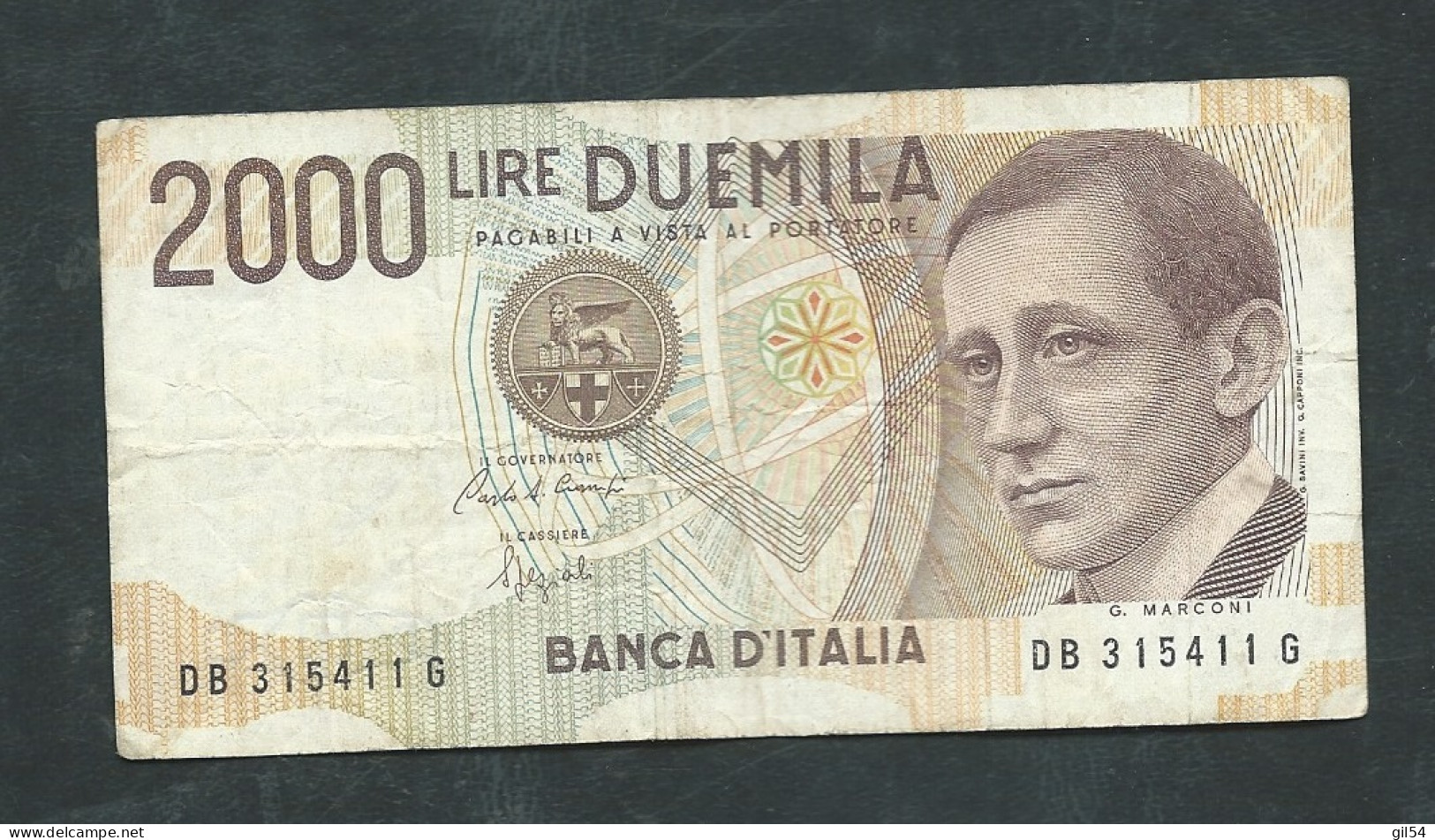 BILLET ITALIE 2000 LIRE MARCONI 1990 - DB3154116 -  LAURA 12814 - 2000 Lire