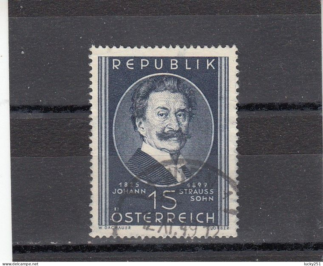 Autriche - Année 1948 - Obl. - N°YT 769 - Johann Strauss, Fils - Usati