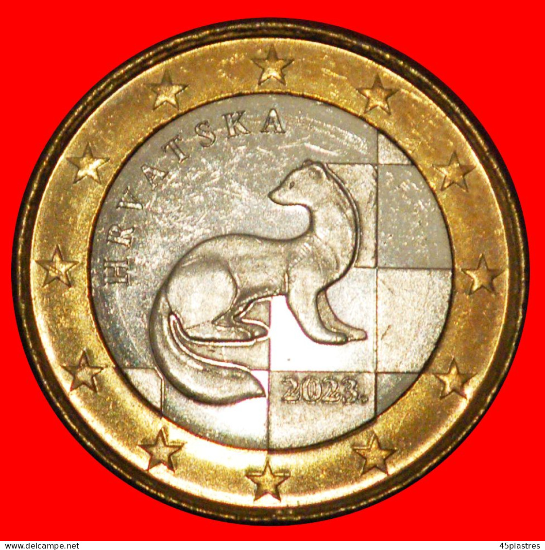 * MARTEN TYPE: CROATIA  1 EURO 2023 MINT LUSTRE!· LOW START · NO RESERVE! - Croatia