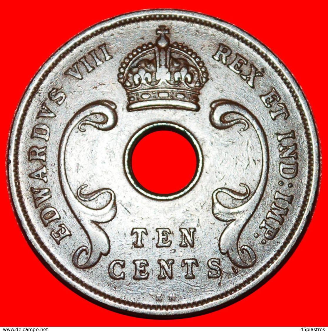 * GREAT BRITAIN: EAST AFRICA  10 CENTS 1936KN! EDWARD VIII · LOW START · NO RESERVE! - Britse Kolonie